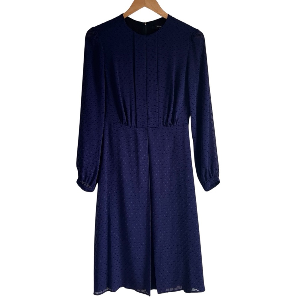 Judith & Charles long sleeve chiffon flowy midi dress size 2 excellent condition